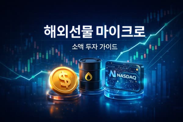 해외선물 마이크로 시작! 나스닥 S&P500 3대 차이점