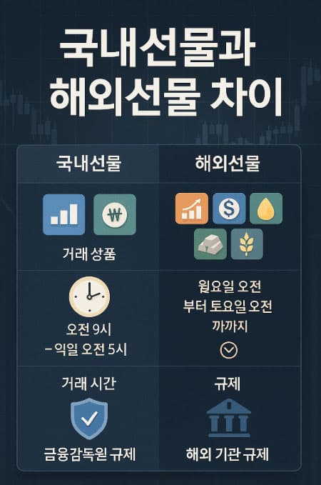 국내선물과 해외선물 차이 총정리
