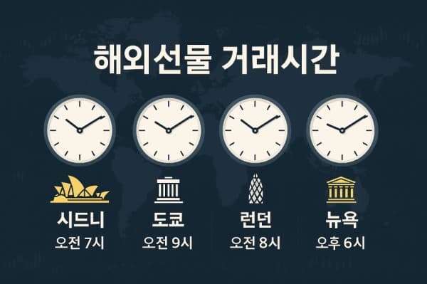 해외선물 거래시간표 총정리