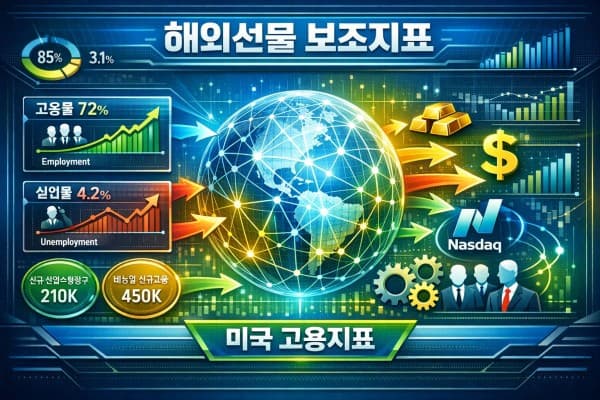 해외선물 보조지표 실업률 고용률 차이와 4대 대응원칙