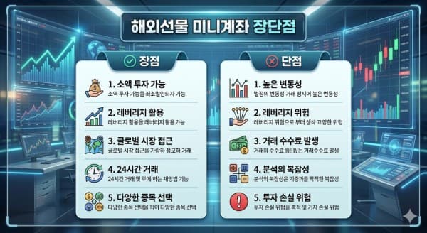 해외선물 미니계좌 장단점 분석: 증거금 줄이는 법부터 옵션 매매 전략까지