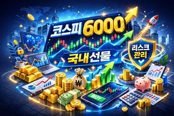 국내선물 대여업체 픽! 6000 돌파 리스크 관리 3단계