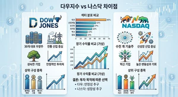 해외선물 다우지수 vs 나스닥 차이점, 지수별 매매 전략과 실체결 업체 선택 가이드