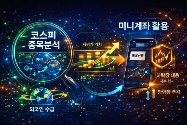 국내선물 미니계좌: 코스피 종목분석 3대 핵심
