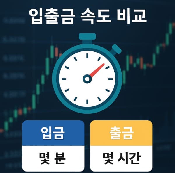 입출금 속도 비교 | 실체험 정리