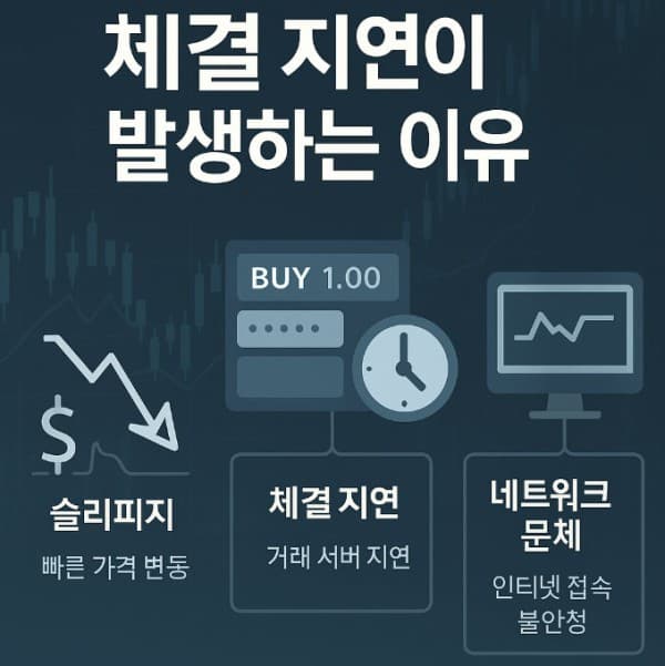 체결 지연 원인 총정리|슬리피지·서버렉 대응법
