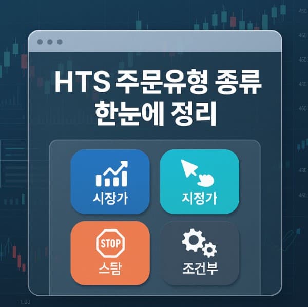 HTS 주문유형 종류 완전정리