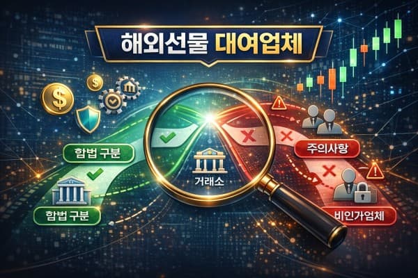 해외선물 대여업체 안전 확인 3단계 가이드