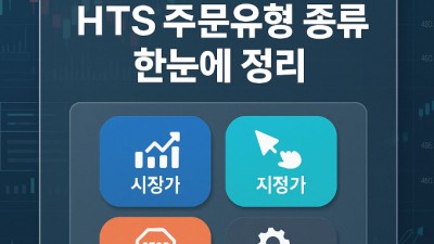 HTS 주문유형 종류 완전정리