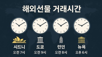 해외선물 거래시간표 총정리