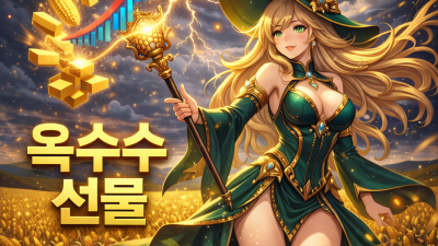 옥수수 선물 차트, 지지저항 잡는 1줄 실전 공식