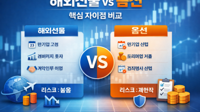 해외선물 옵션 차이 및 소액 증거금 전략 총정리