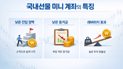 국내선물 미니 소액 증거금 및 안전 계좌 선택법