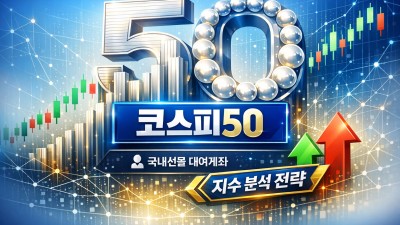 국내선물 대여계좌 실전, 코스피50 3대 핵심
