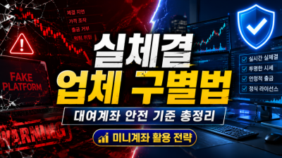 해외선물대여계좌 안전한 실체결 업체 선정 기준 및 미니계좌 활용법