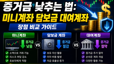 해외선물 증거금 낮추는 법: 미니계좌 담보금 대여계좌 장점 비교 가이드