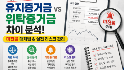 유지증거금 위탁증거금 차이 분석 및 마진콜 대처법 실전 리스크 관리