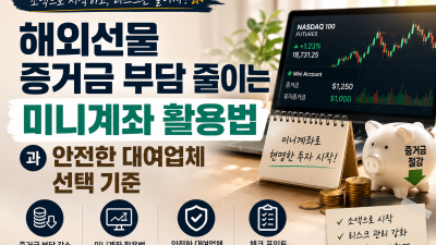 해외선물 증거금 부담 줄이는 미니계좌 활용법과 안전한 대여업체 선택 기준