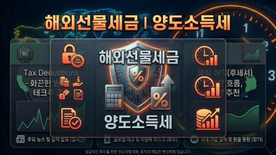 [해외선물세금] 2026년 양도소득세 계산법부터 기본공제, 신고 방법 총정리