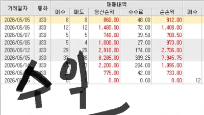 해외선물 대여 오랜만에 수익 인증 해봅니다~!