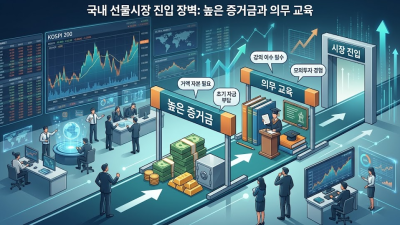 국내 선물시장 증거금 허들 해결 및 실체결 비교