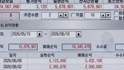 해외선물 대여업체 굿모닝해선 에서 함께한 06월 수익입니다~