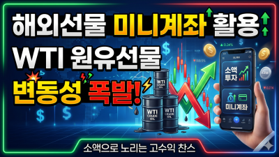 해외선물 미니계좌 활용해서 원유선물 거래 하는법! 차트와 함께 변동성 돌파!